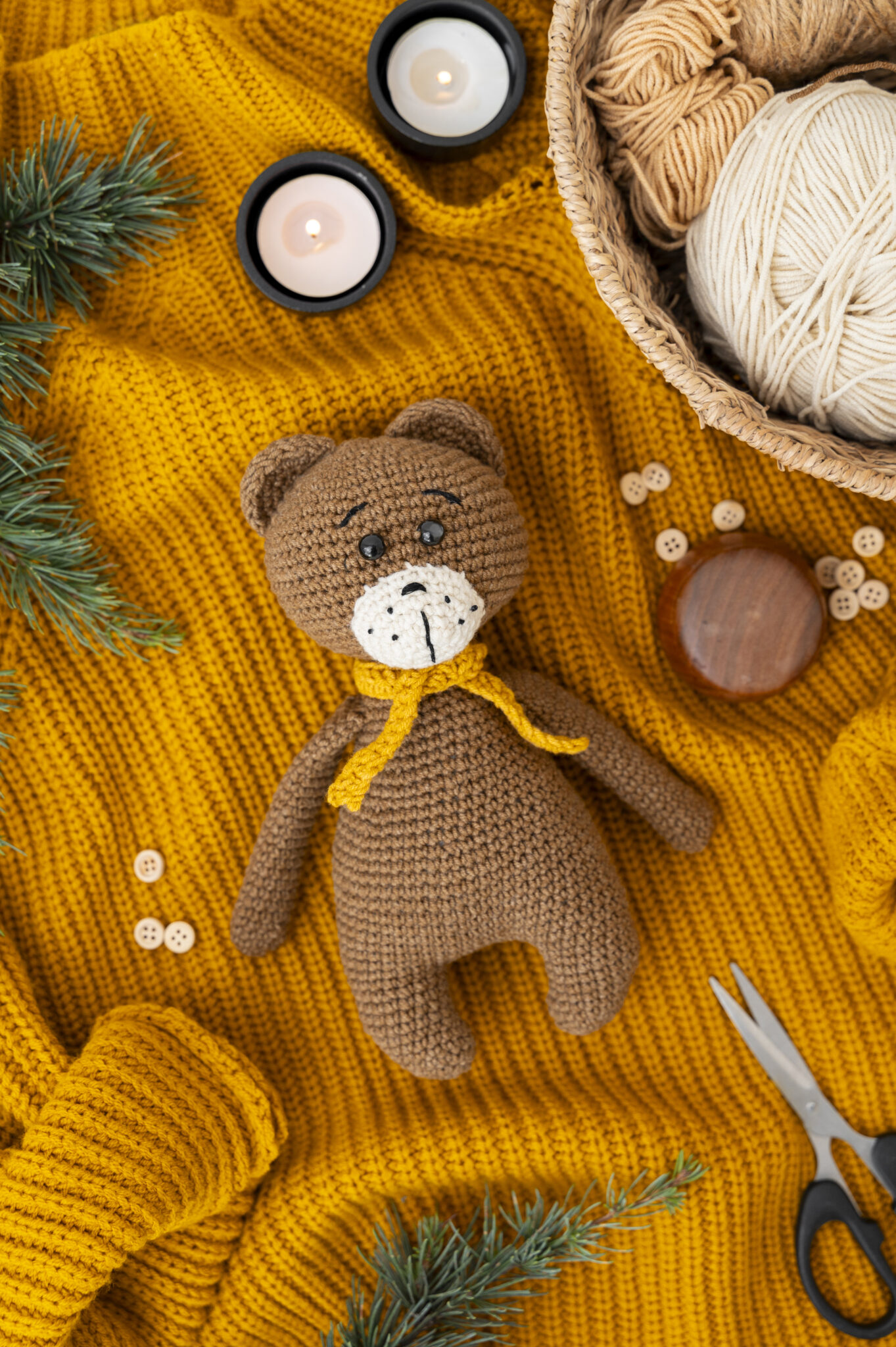 cute plush toy made from crochet